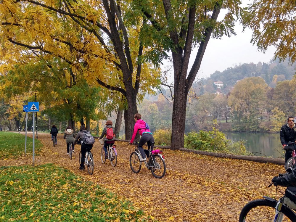 Torino, Colletta park by bicycle